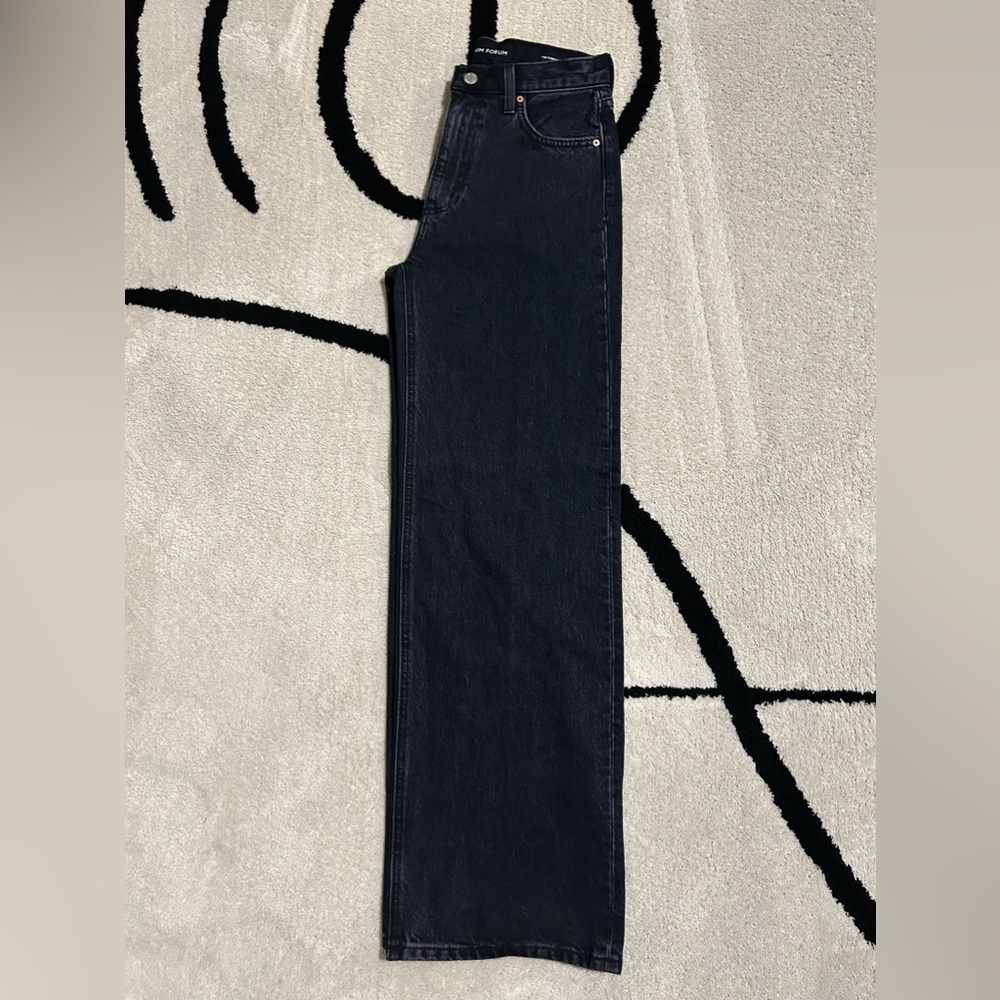 Black Wide Leg Denim by Denim Forum